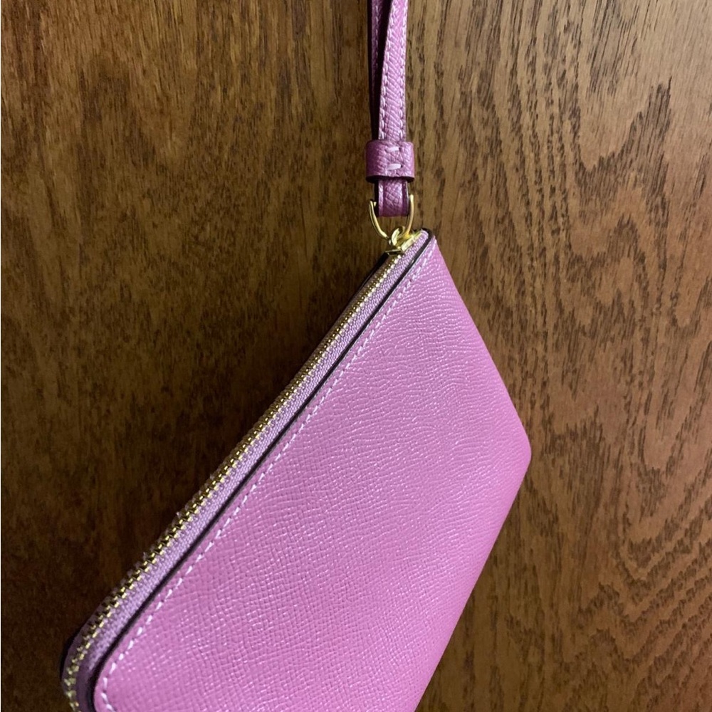 Coach Pink Wristlet Clutch